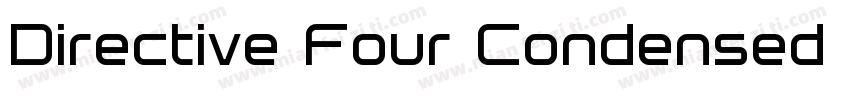 Directive Four Condensed Bold字体转换